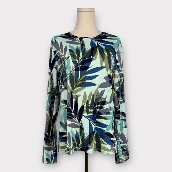 Hang Ten Quick-dry UPF 50+ Protection Long Sleeves Front Pocket Sun Swim T-Shirt - Picture 1 of 4